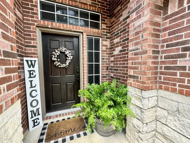 a front view of a building