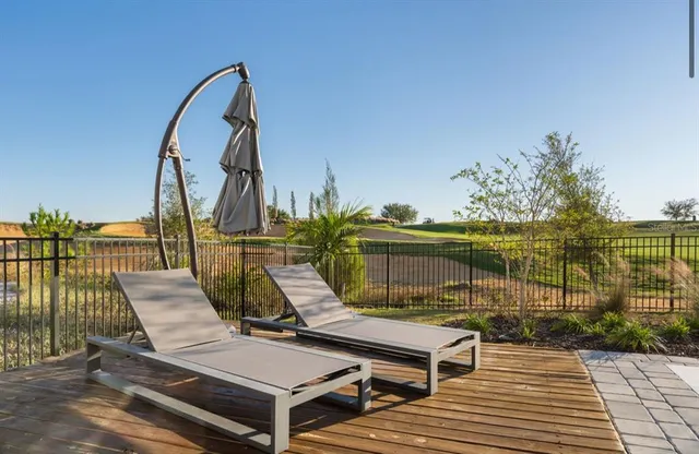 a view of outdoor space with seating