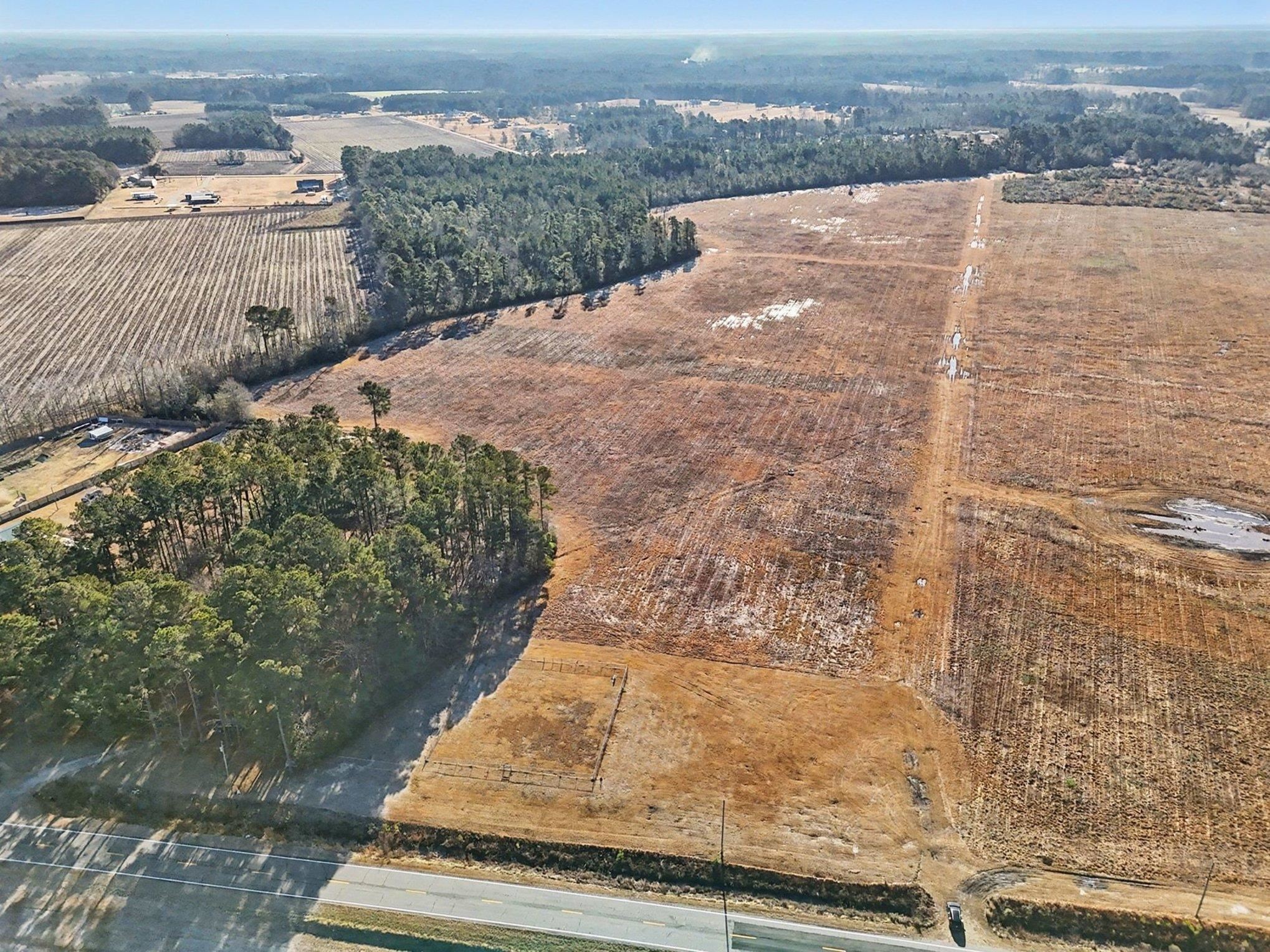 Tbd 87-acres Tbd 87-acres Airport Road Loris, SC 29569 - Photo 3 of 20 Aerial view of sparsely populated area featuring farmland