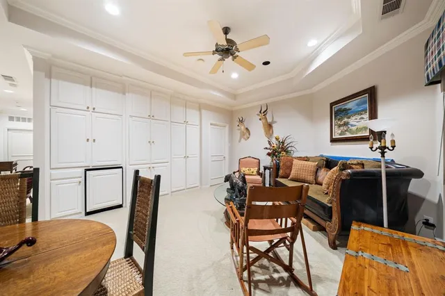 a spacious bathroom with a tub and shower