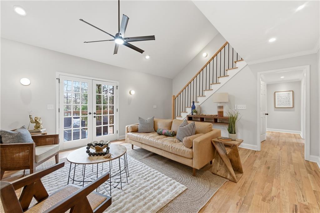 3571 Midvale Forest Court Tucker, GA 30084 - Photo 20 of 53 a living room with furniture and wooden floor