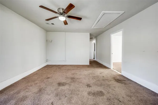 a view of an empty room