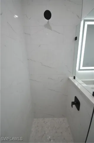 a bathroom with a window