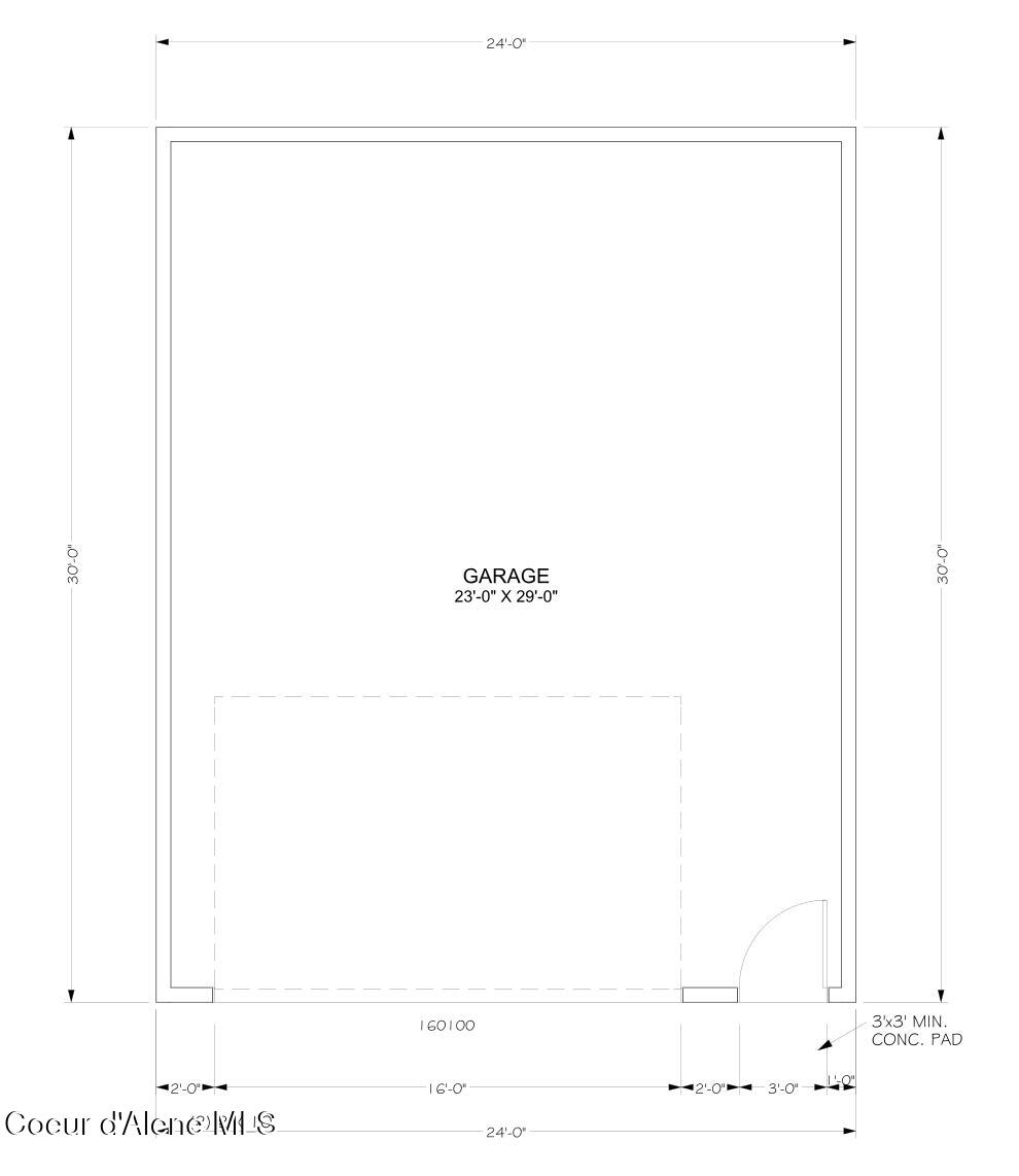 11848 North Entwistle Way Rathdrum, ID 83858 - Photo 27 of 27 24x30 Shop Floor Plan
