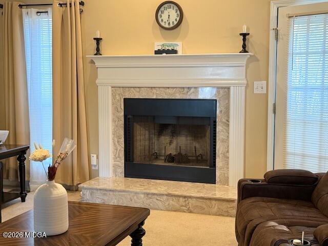 135 Chadwick Trail Macon, GA 31210 - Photo 3 of 22 a living room with furniture and a fireplace