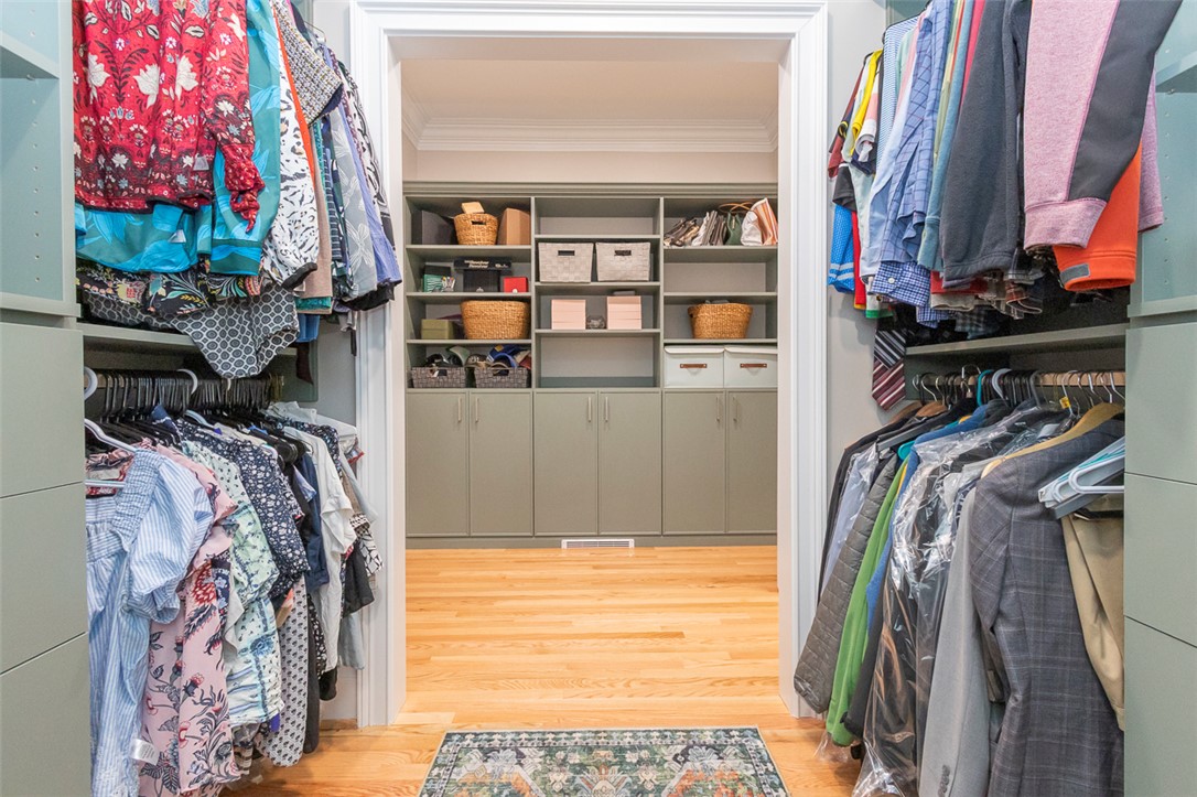 1104 Harpers Way Anderson, SC 29621 - Photo 19 of 50 This spacious closet offers ample storage and hardwood flooring.