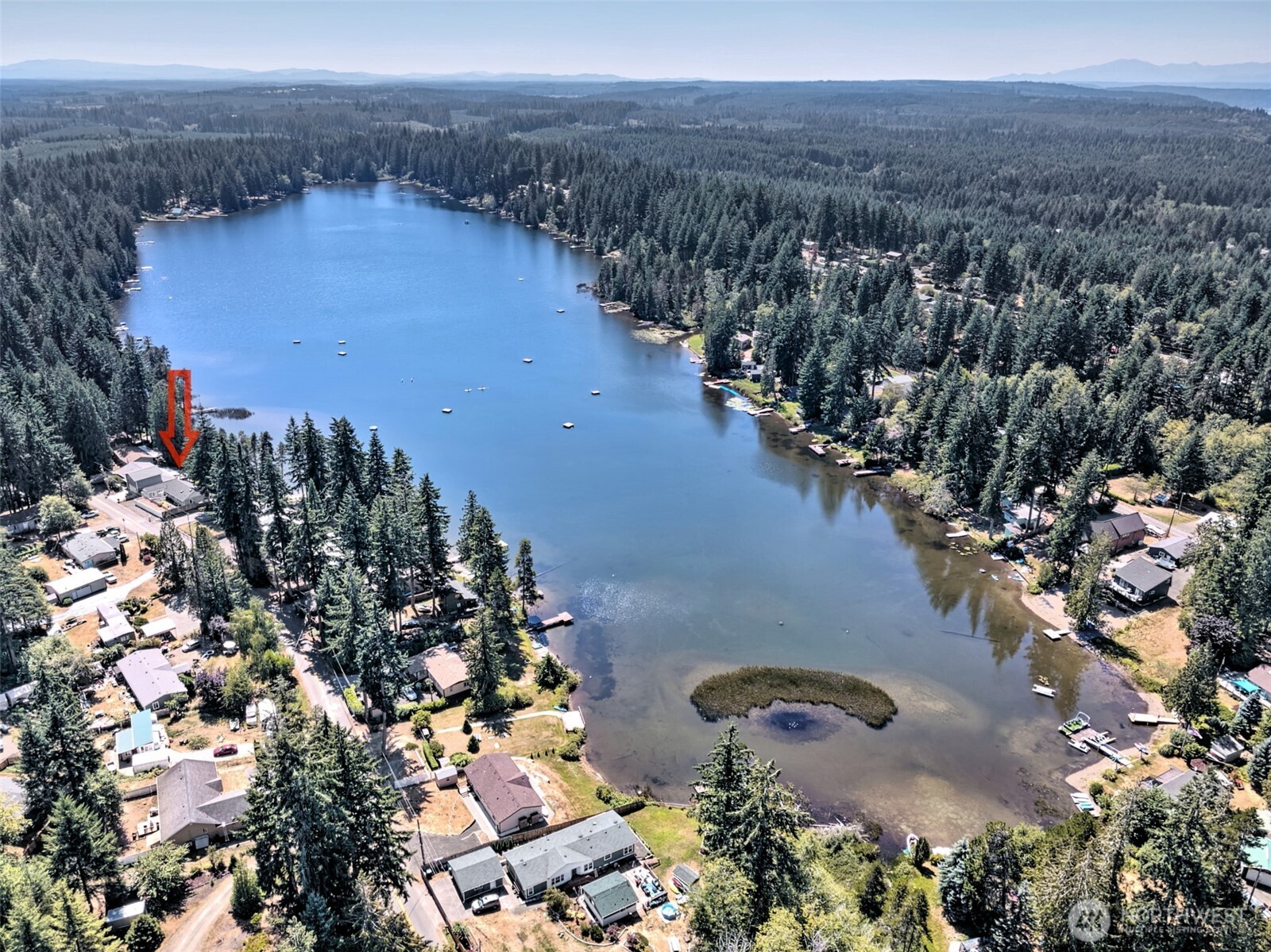 1091 E Trail Belfair, WA 98528 - Photo 30 of 31 an aerial view of green landscape with trees