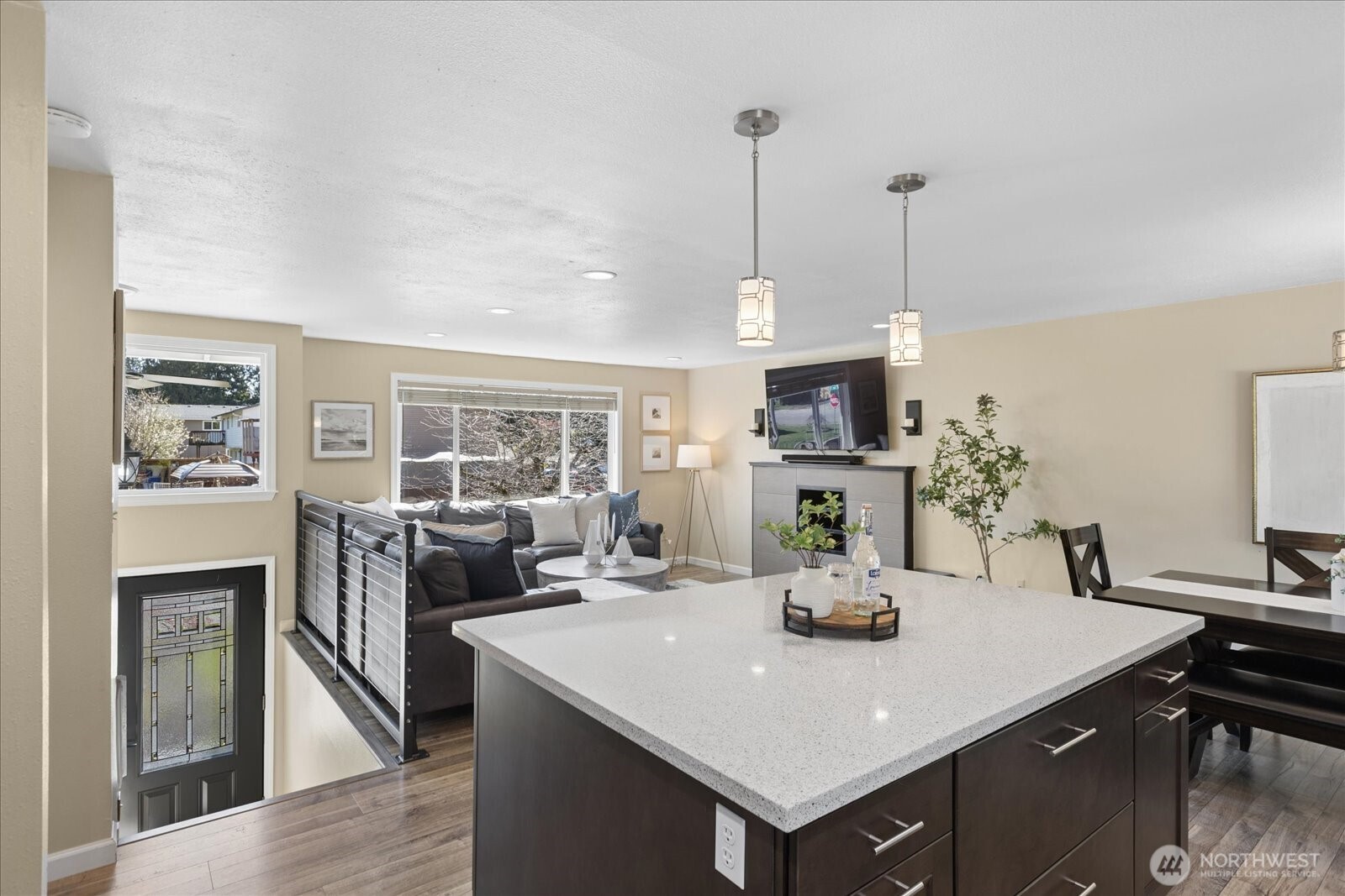 4629 128th Place Southeast Everett, WA 98208 - Photo 11 of 39 a view of a dining room with furniture window and outside view