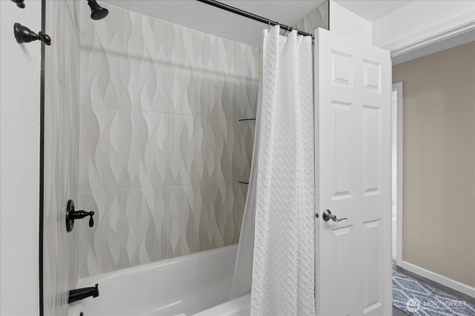4629 128th Place Southeast Everett, WA 98208 - Photo 23 of 39 a bathroom with a shower and a tub