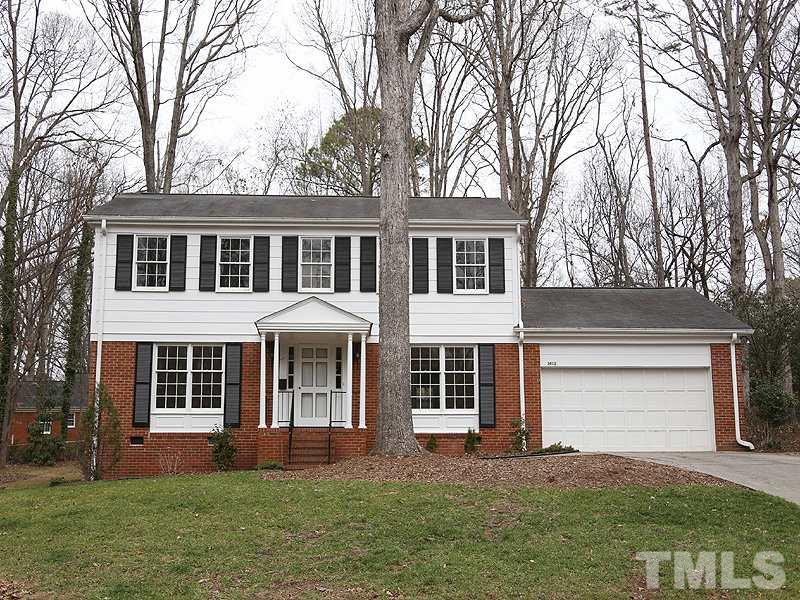 3412 Noel Court Raleigh, NC 27607 - Photo 1 of 25 front view of a house with a yard