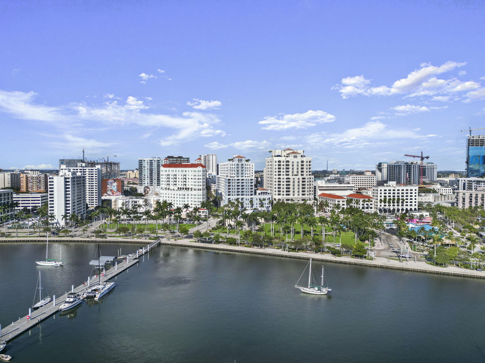 255 Evernia Street, Unit 407 West Palm Beach, FL 33401 - Photo 5 of 31 a view of a city with tall buildings