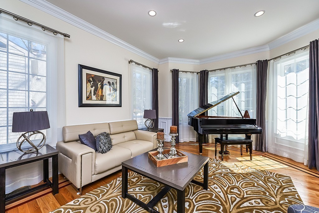 17 Drew Road Newton, MA 02467 - Photo 6 of 22 a living room with furniture and a window