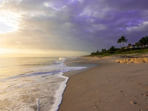 a view of an ocean and beach