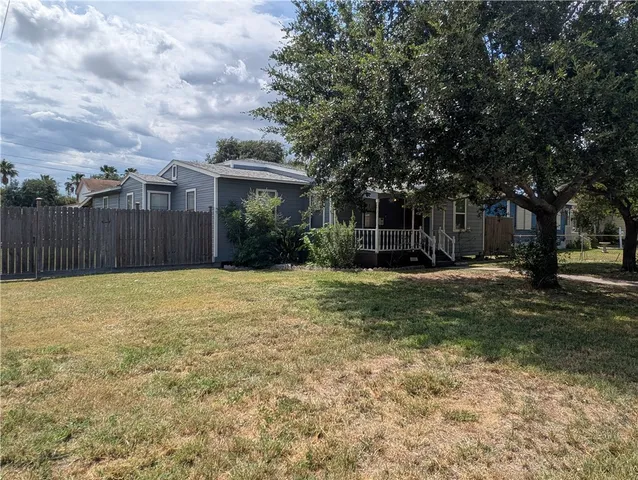 a backyard of a house