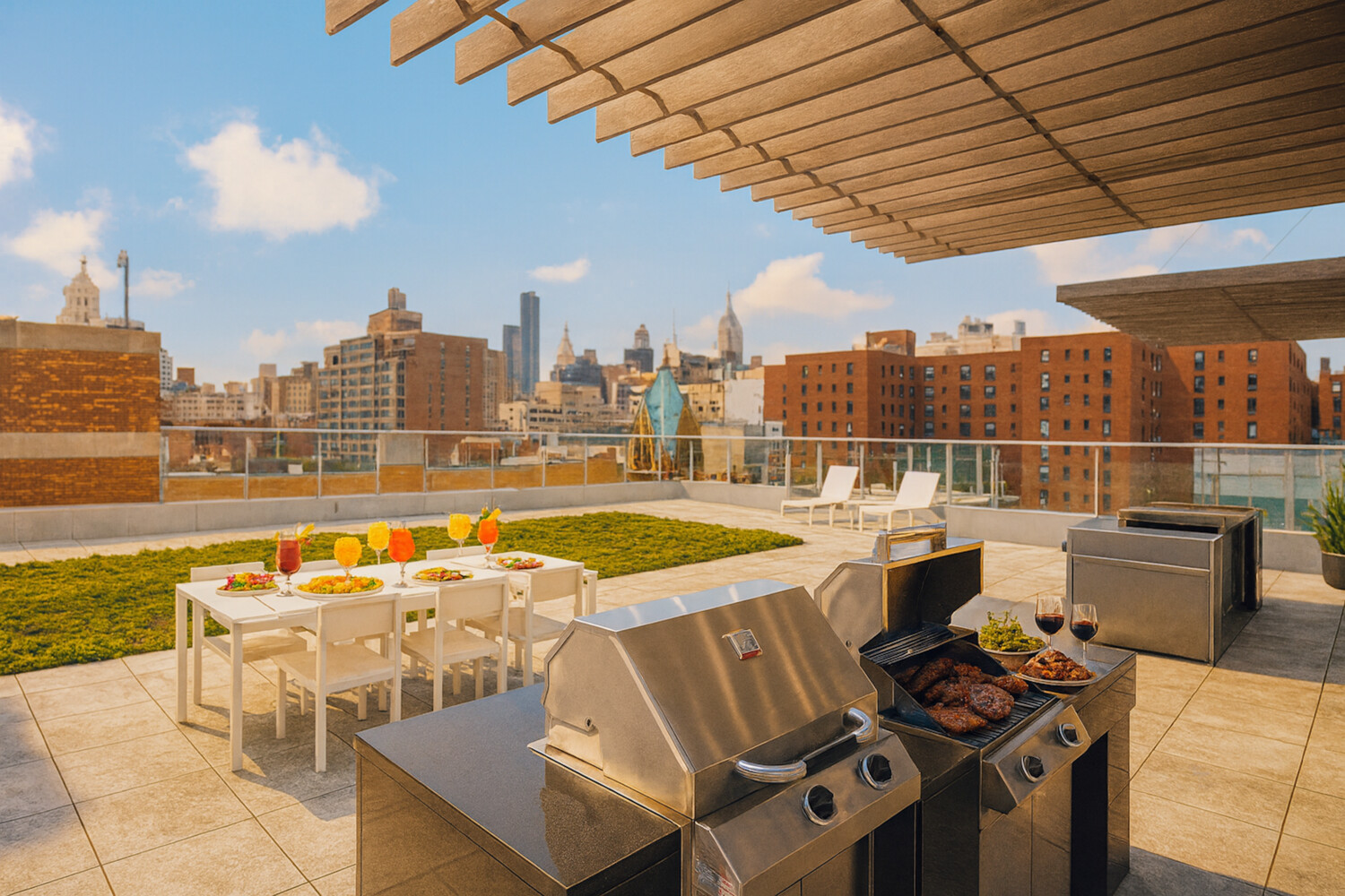 425 East 13th Street, Unit 2B Manhattan, NY 10009 - Photo 13 of 17 a view of a terrace with seating area