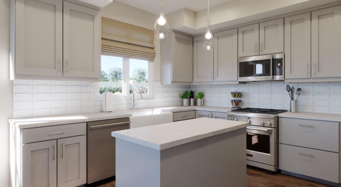 1771 Railway Circle Oakland, CA 94607 - Photo 3 of 6 a kitchen with white cabinets and white appliances
