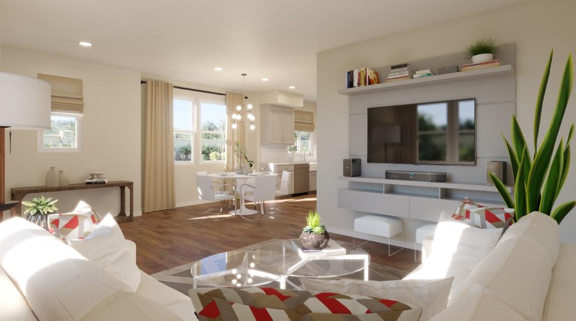 1771 Railway Circle Oakland, CA 94607 - Photo 4 of 6 a living room with furniture and a potted plant