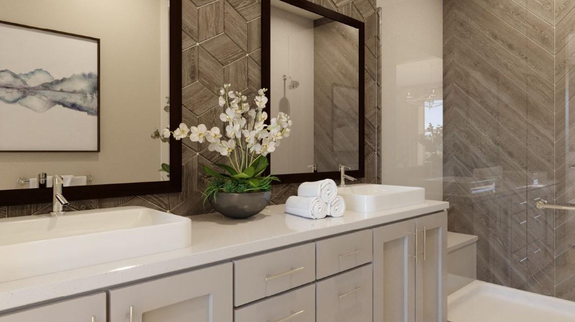 1771 Railway Circle Oakland, CA 94607 - Photo 5 of 6 a bathroom with a sink and a mirror