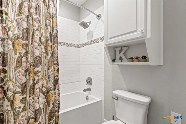 a bathroom with a toilet and a bathtub