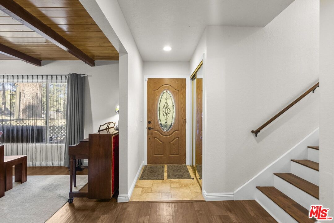 1197 Oriole Road Wrightwood, CA 92397 - Photo 18 of 50 a view of entryway with wooden floor