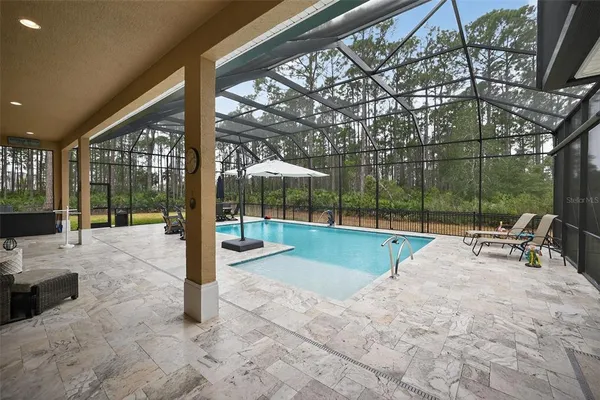 a view of a house with a patio