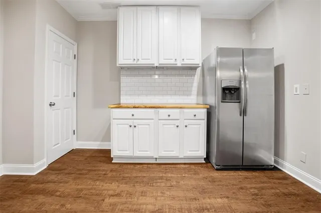 wooden floor in an empty room