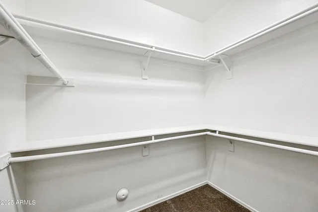 a close view of closet