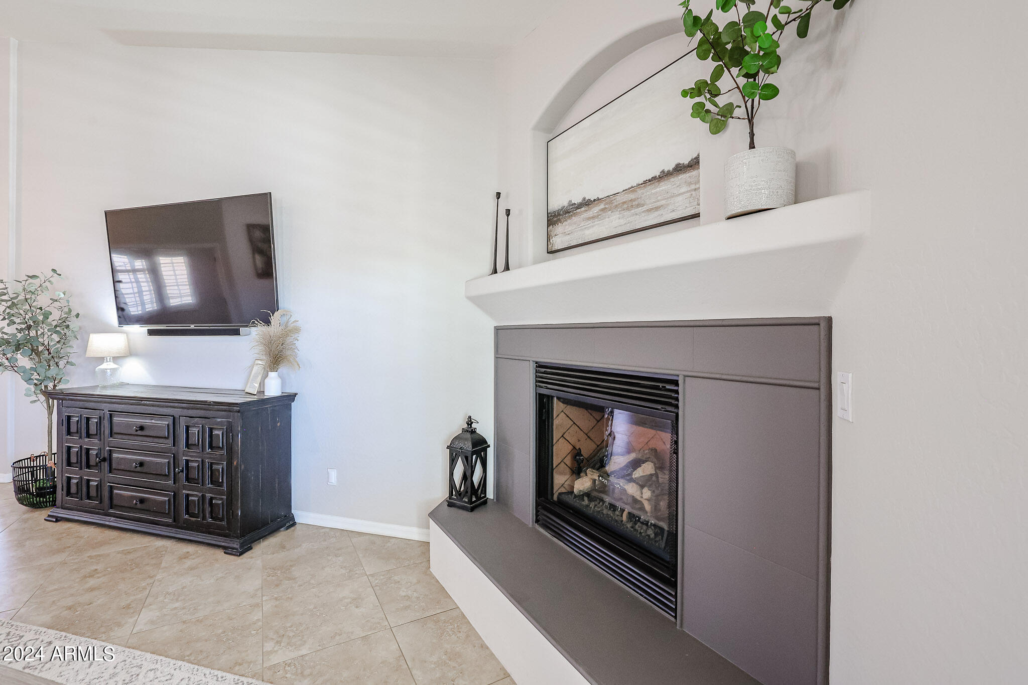 1135 North Signal Butte Road Mesa, AZ 85207 - Photo 20 of 67 Gas tiled fireplace