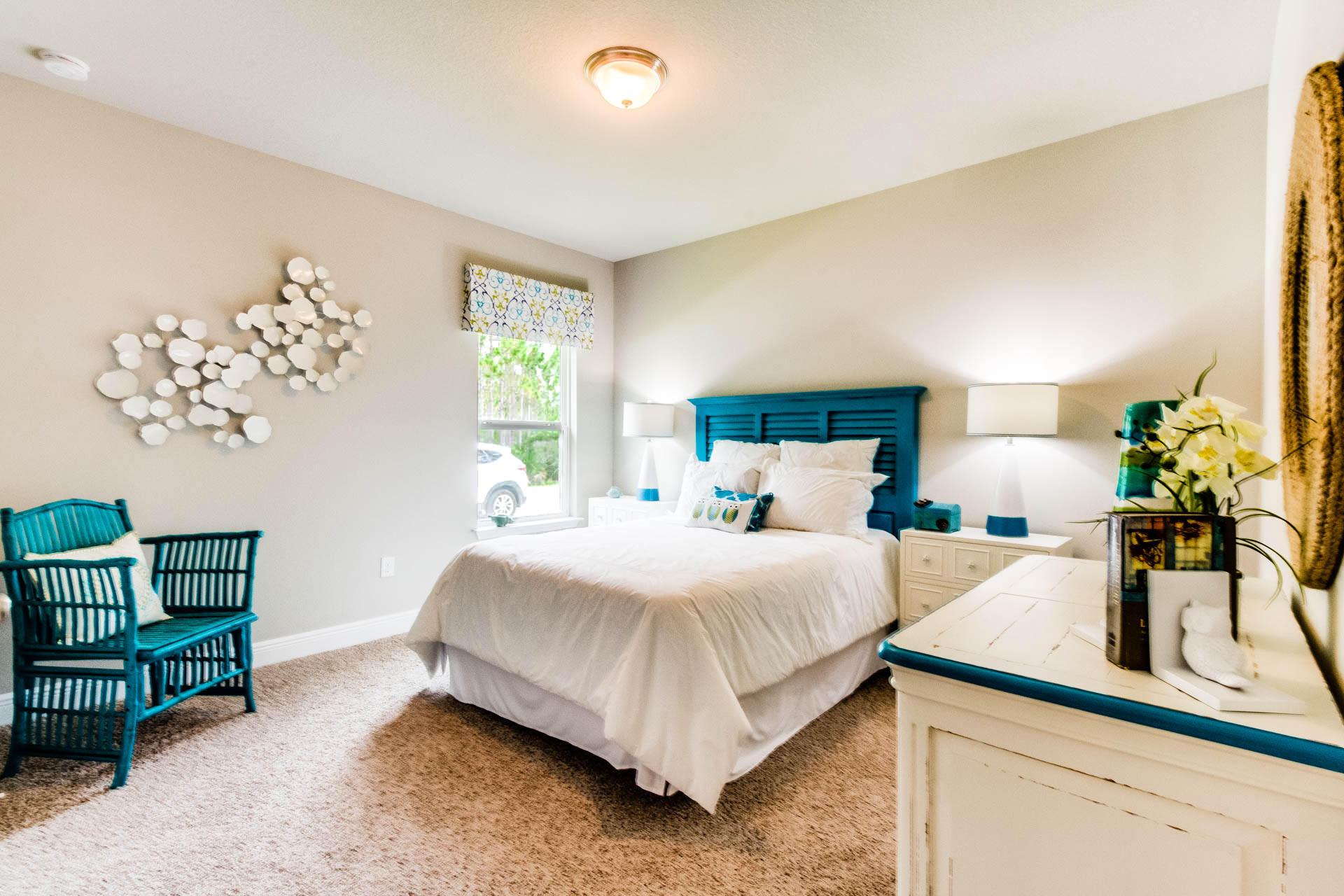 408 Wayne Trail Santa Rosa Beach, FL 32459 - Photo 23 of 37 a bedroom with a bed table and a window
