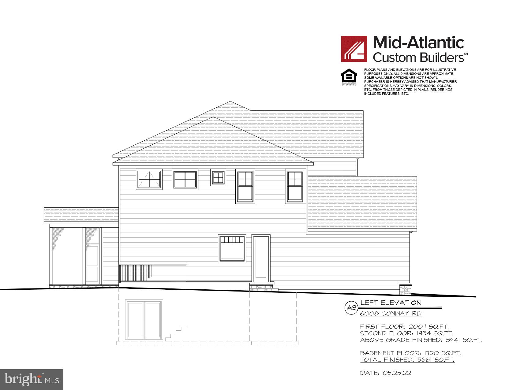 6008 Conway Road Bethesda, MD 20817 - Photo 3 of 7 Left Elevation