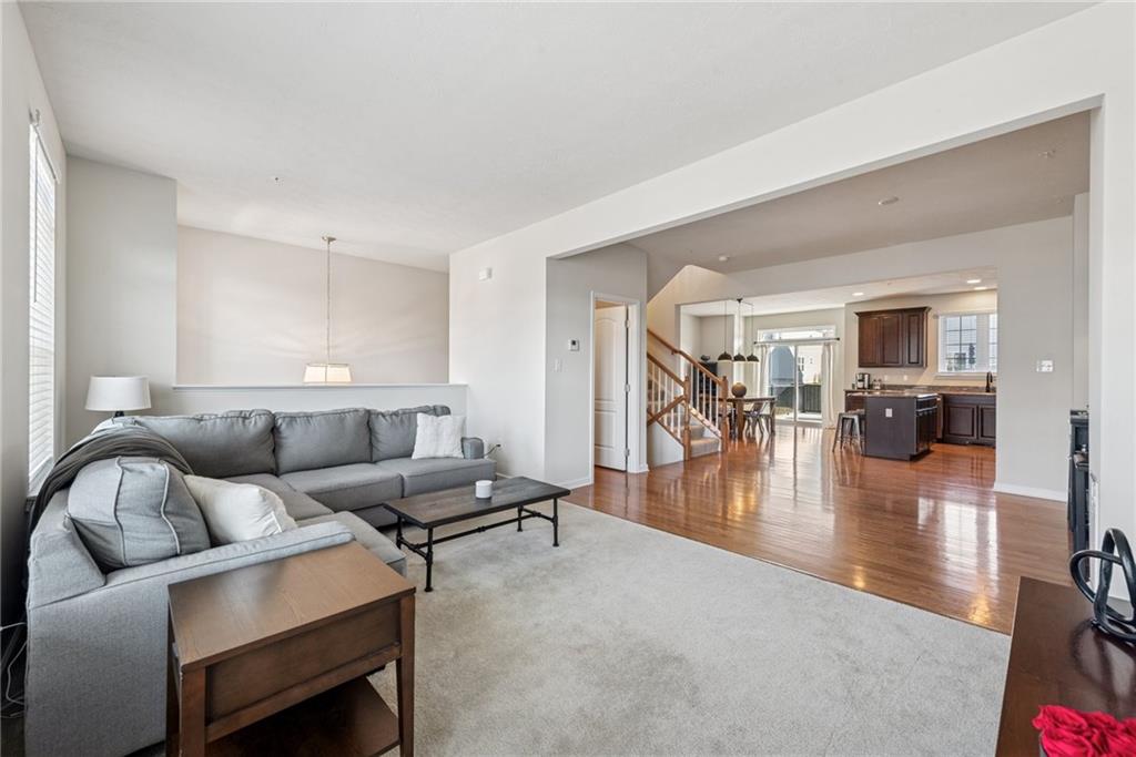 204 Eagle Drive Cranberry Township, PA 16066 - Photo 14 of 34 a living room with furniture and wooden floor
