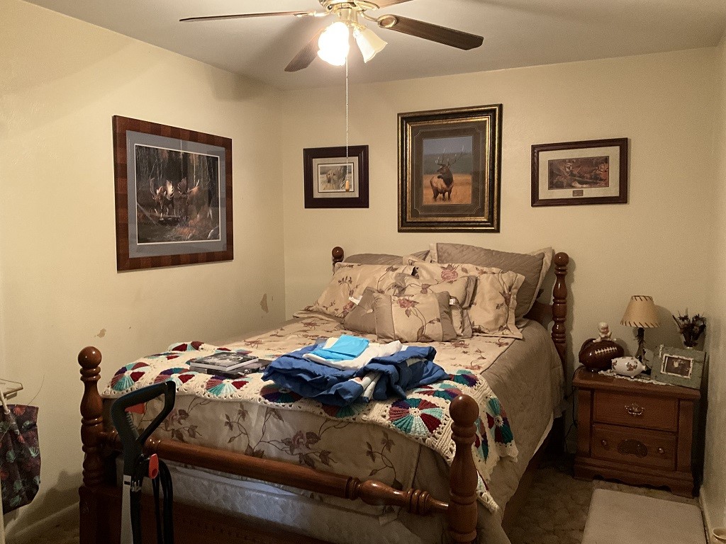 416 Division Street Jewett, TX 75846 - Photo 15 of 36 a bedroom with bed and wooden floor