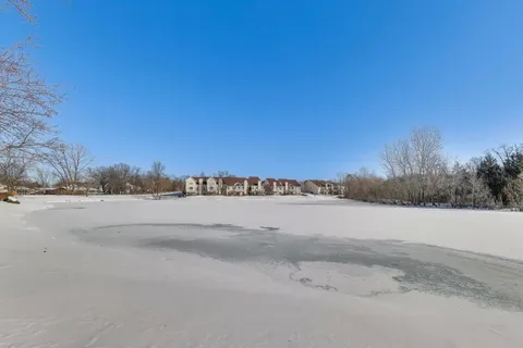 a view of a road with an ocean view