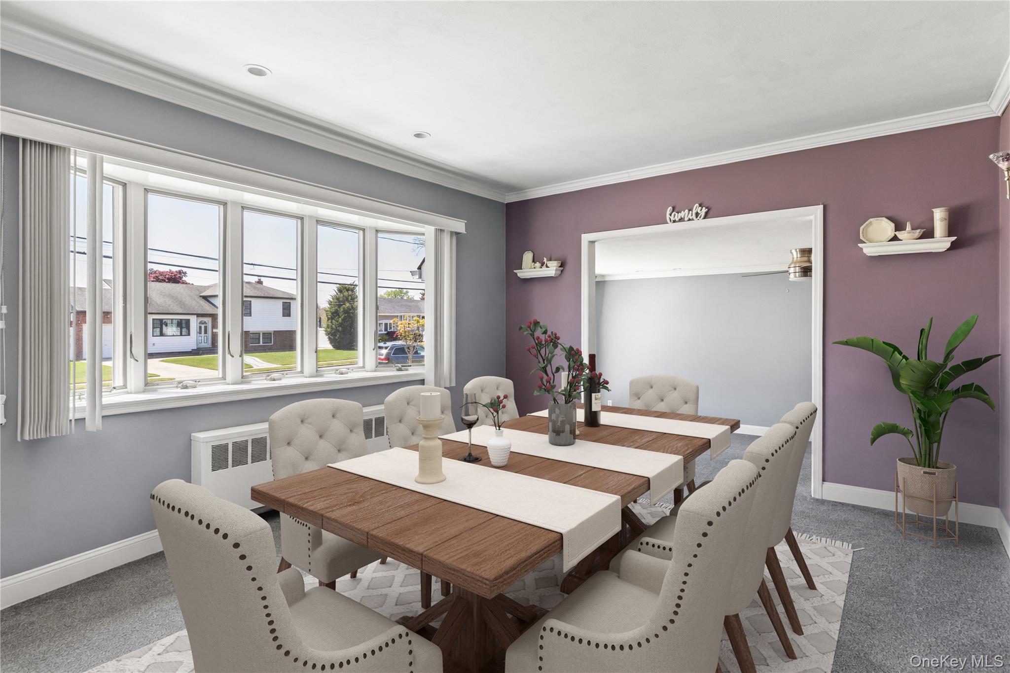 317 O'Connor Road North Babylon, NY 11703 - Photo 5 of 21 dining room has been virtually stage