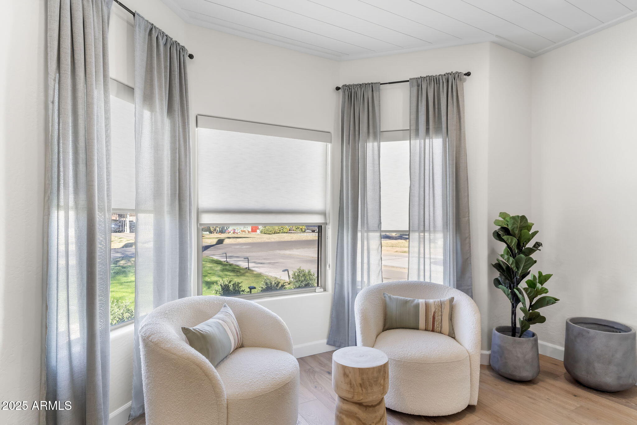 1123 East Fern Drive South, Unit SOUTH Phoenix, AZ 85014 - Photo 8 of 32 a living room with furniture and a potted plant