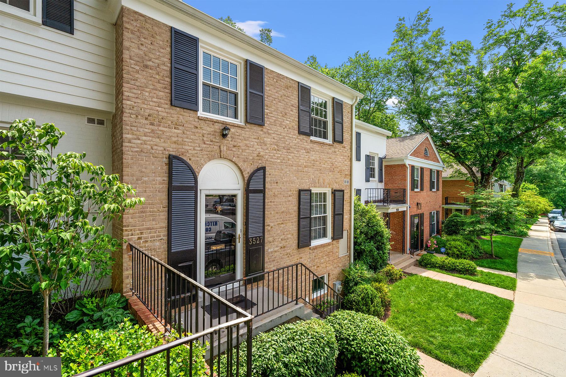3527 Hamlet Place Chevy Chase, MD 20815 - Photo 1 of 19 front view of a house with a yard