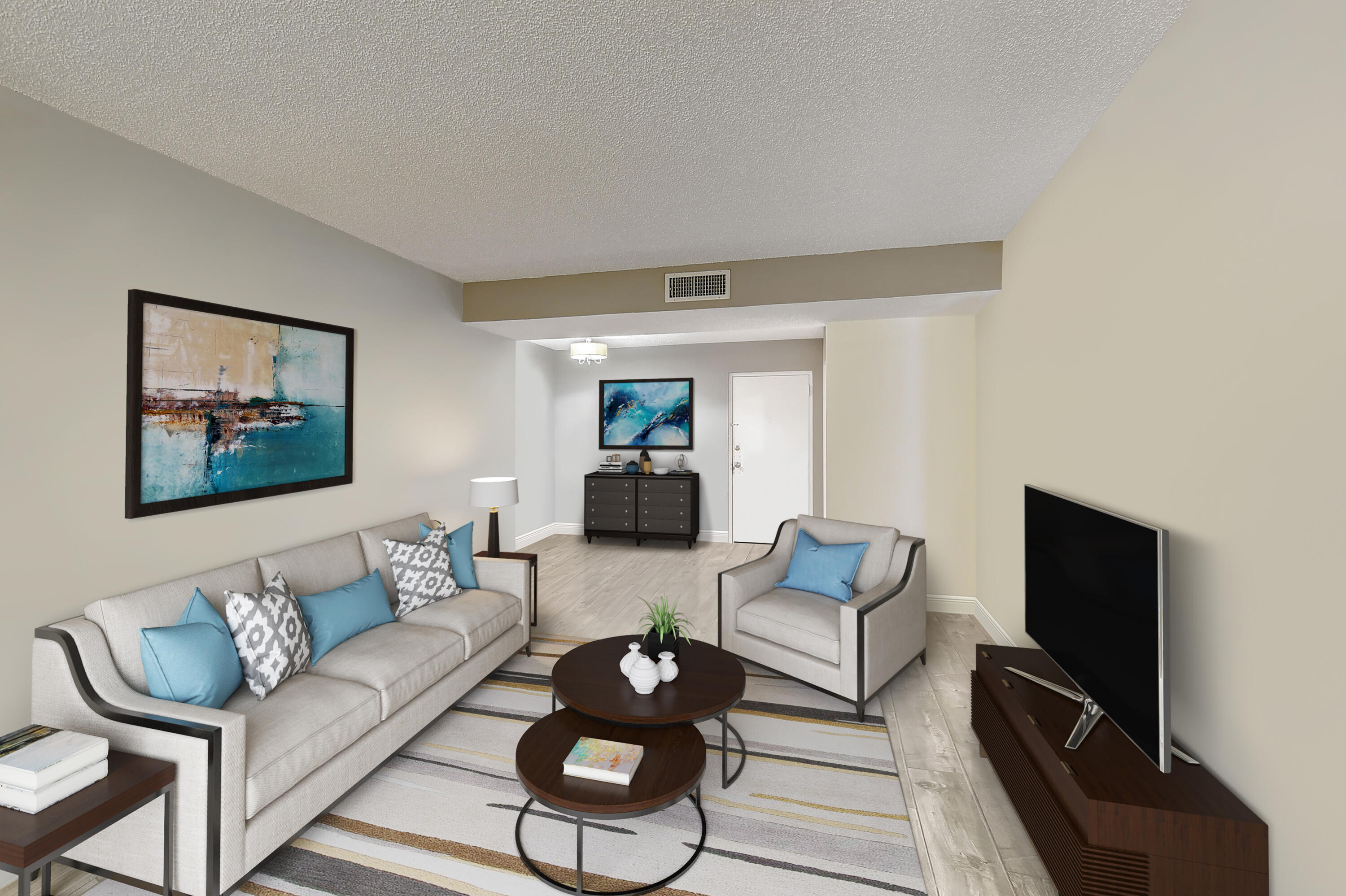 460 Northwest 20th Street, Unit 1060 Boca Raton, FL 33431 - Photo 3 of 12 Living Room (Virtually Staged) 2