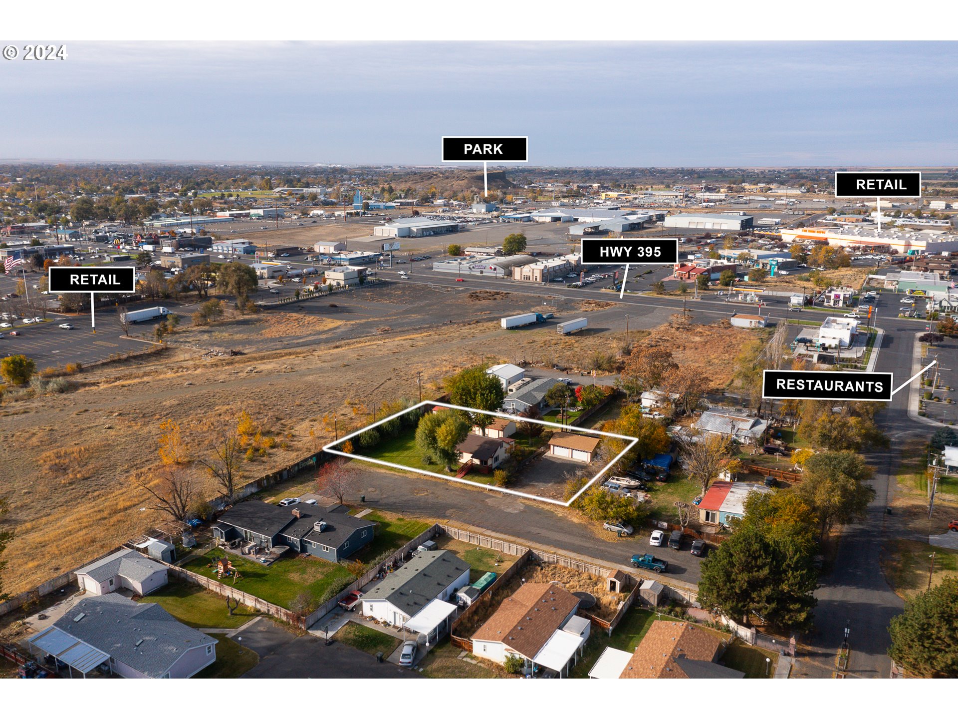 1655 Northeast 2nd Street Hermiston, OR 97838 - Photo 39 of 43 an aerial view of a city
