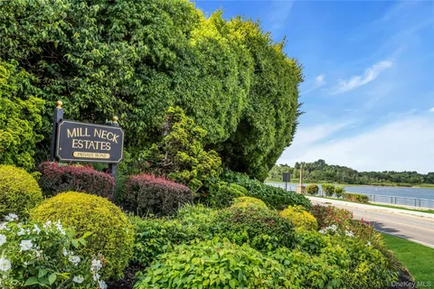 a view of an ocean from a yard