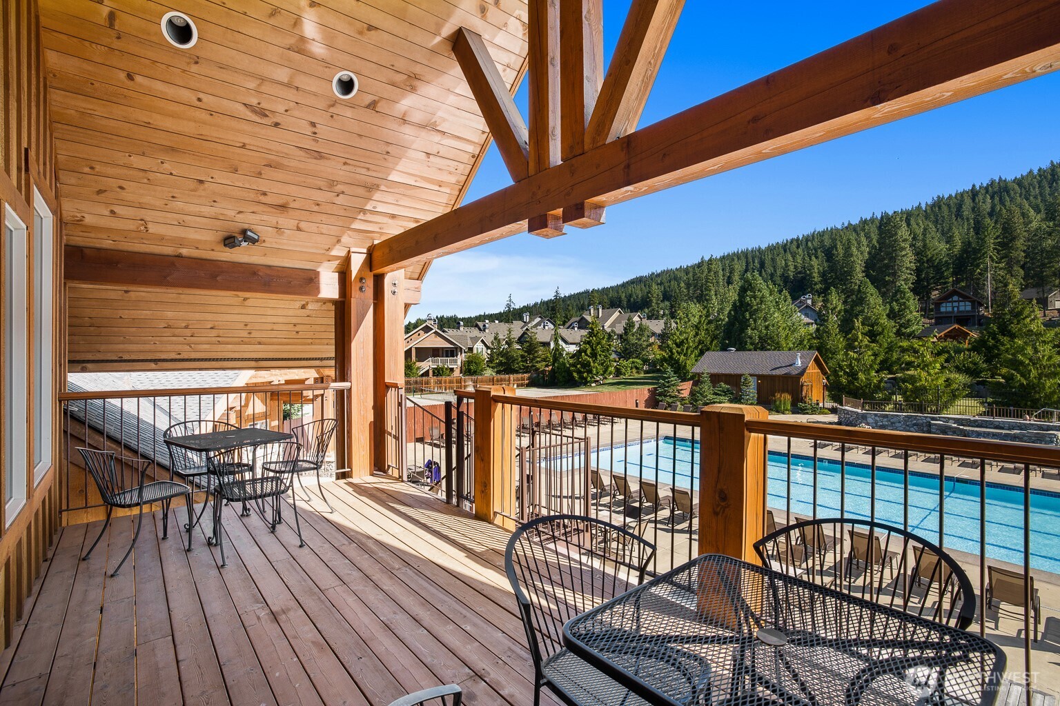 5 Double O Road Ronald, WA 98940 - Photo 16 of 26 a view of a balcony with furniture