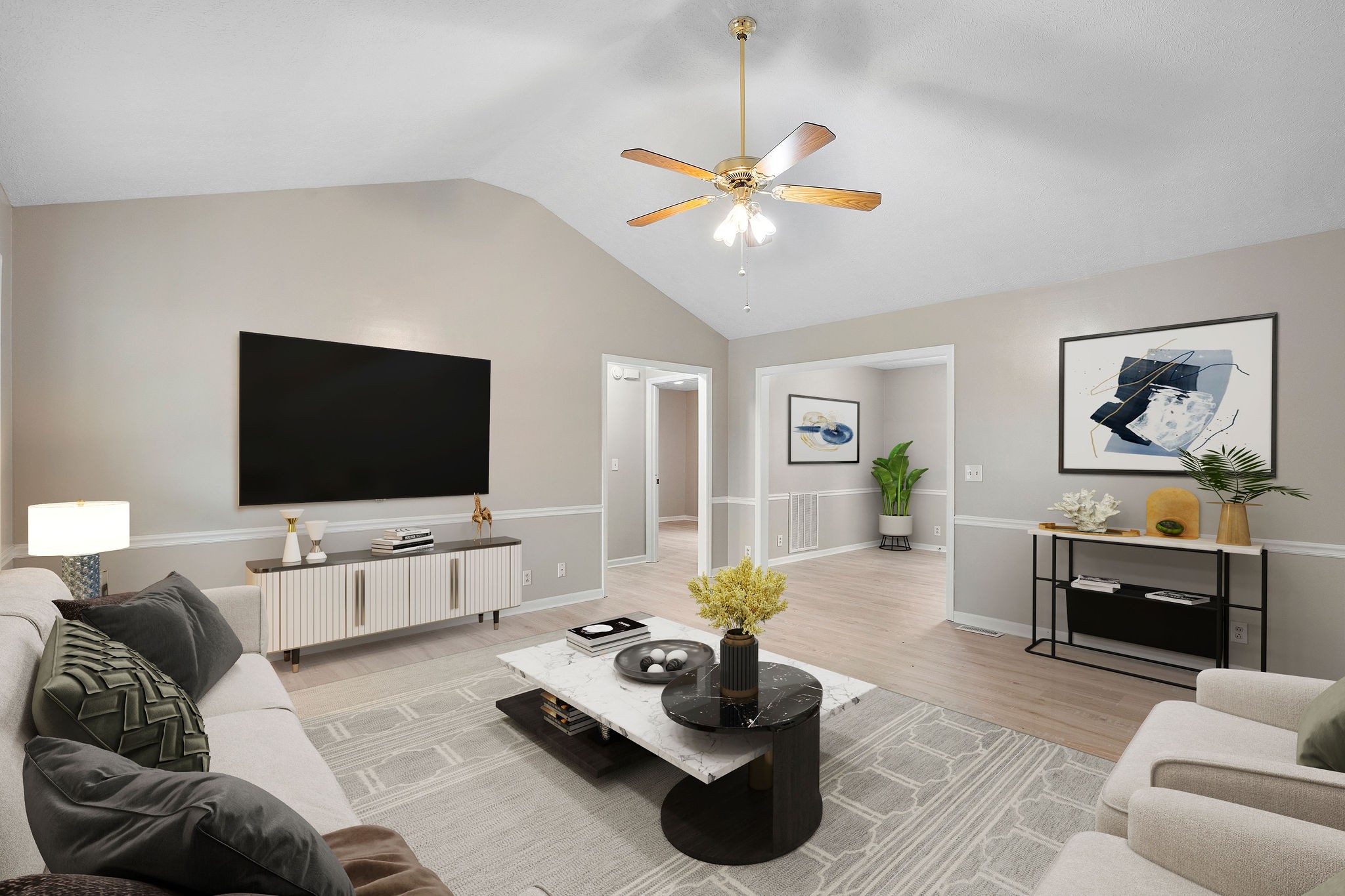 111 Slidell Court Rockvale, TN 37153 - Photo 3 of 27 a living room with furniture and a flat screen tv