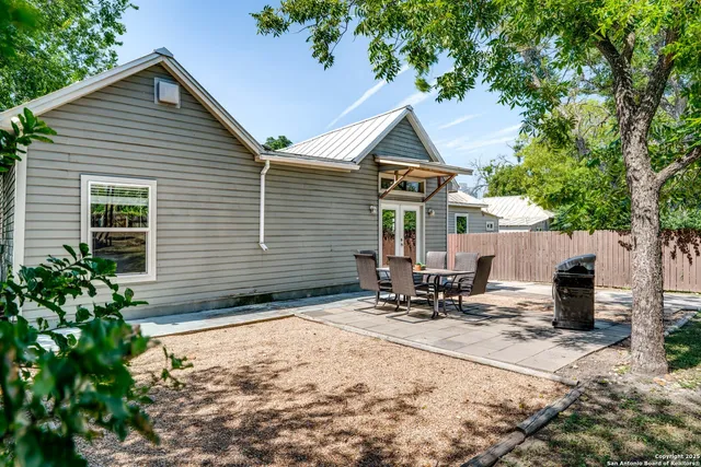 a view of a house with a patio