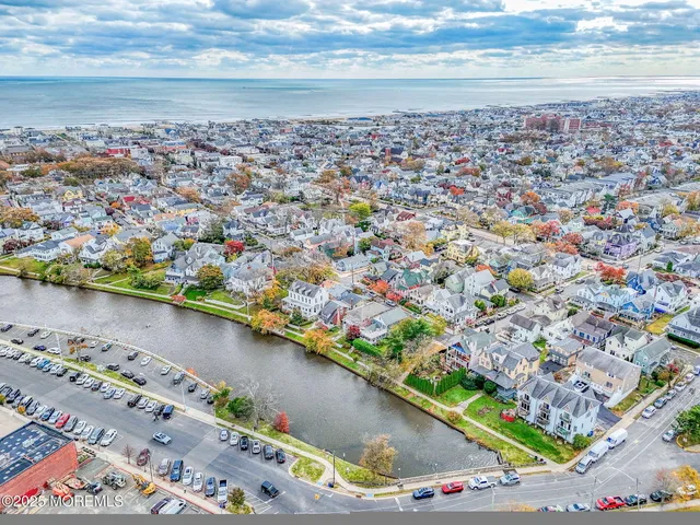 an aerial view of multiple houses