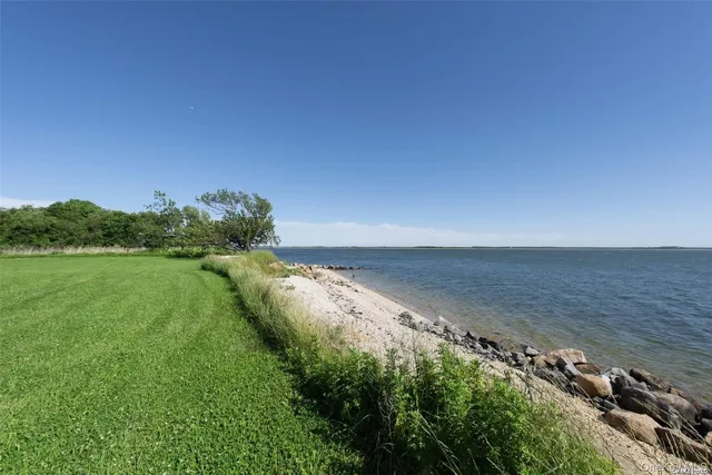 a view of an ocean and beach
