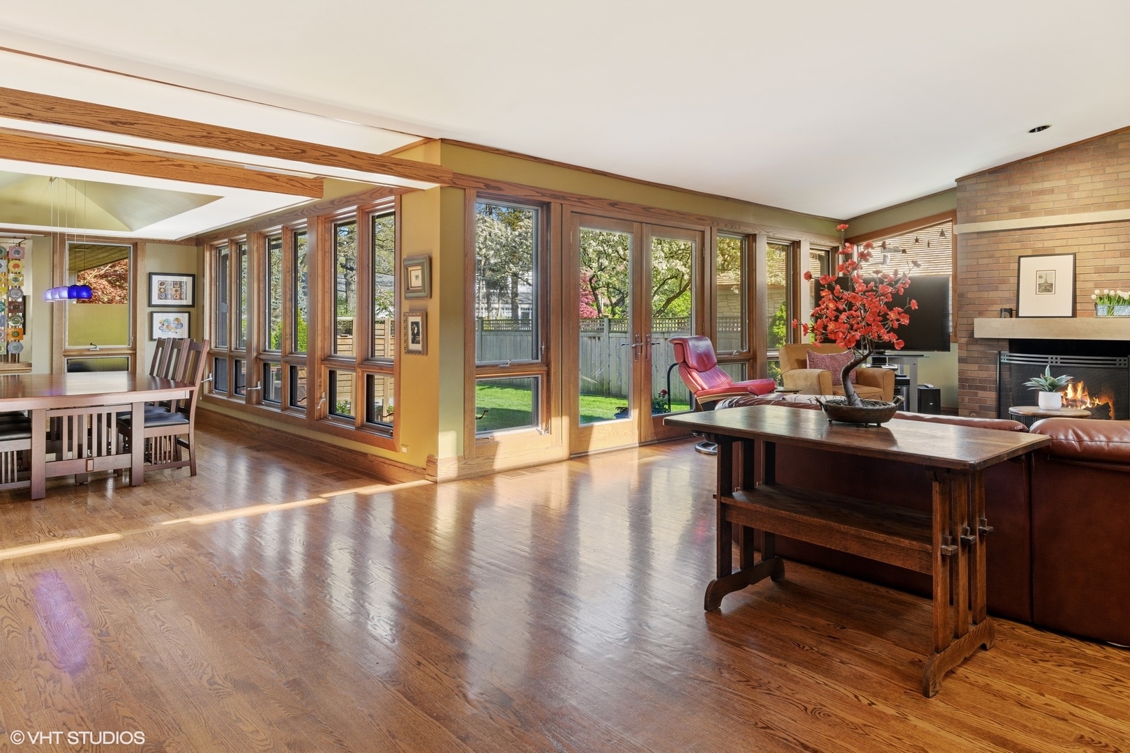 937 Keystone Avenue River Forest, IL 60305 - Photo 6 of 32 a living room with furniture a rug wooden floor and a large window