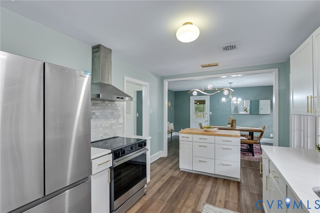 1136 Overbrook Road Petersburg, VA 23805 - Photo 22 of 51 Modern kitchen featuring stainless steel appliance