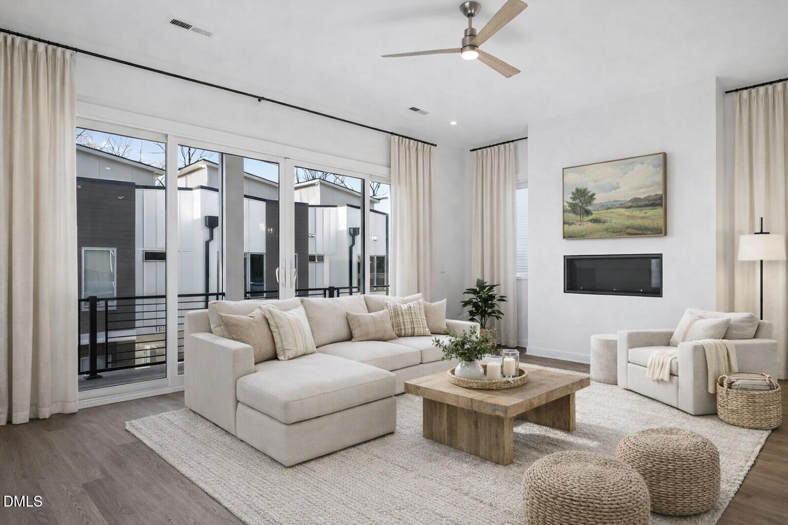 1521 Sunrise Avenue Raleigh, NC 27608 - Photo 13 of 36 a living room with furniture and a large window