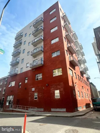 a front view of a building