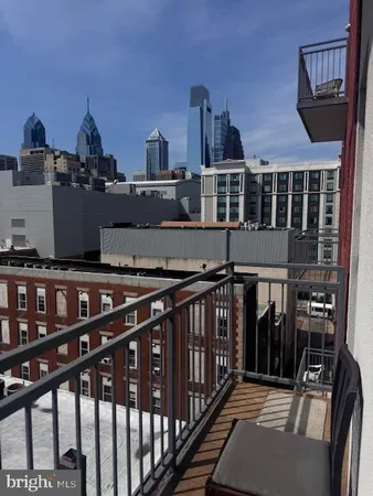 a view of city from balcony