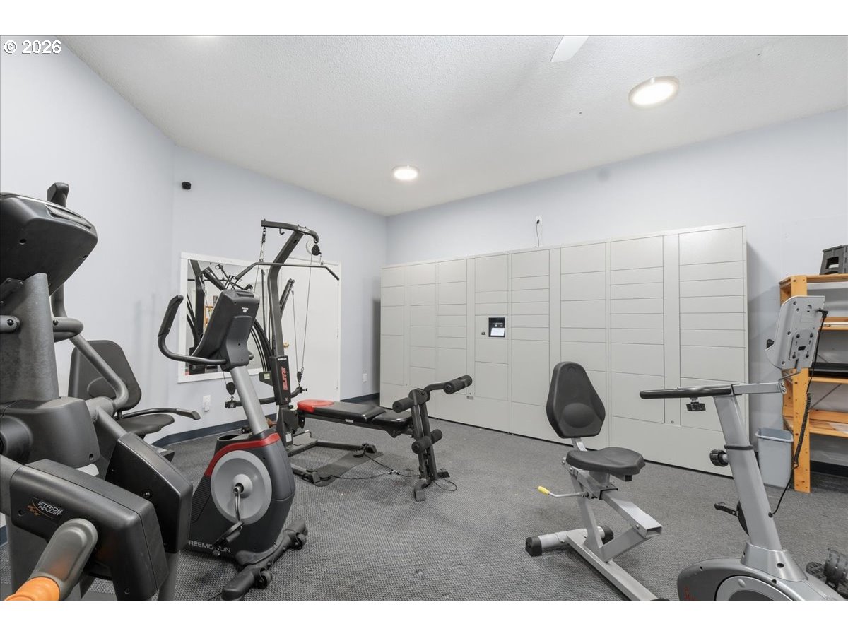 13102 Northwest 8th Way, Unit C Vancouver, WA 98685 - Photo 39 of 41 a view of a room with gym equipment